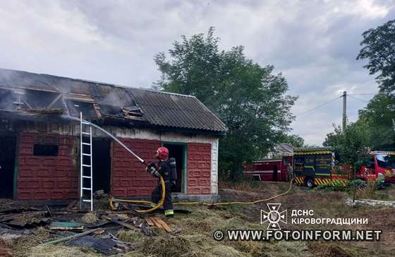 На Кіровоградщині у житловому секторі виникло три пожежі (ФОТО)